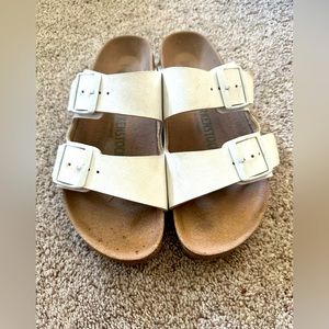 Birkenstock Women's Arizona White Vegan Sandals